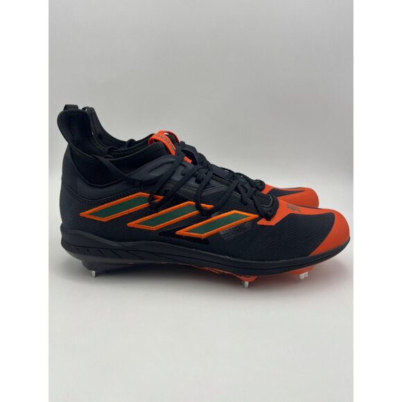 Size 14 - Adidas Adizero Afterburner Baseball Cleats Special Edition Miami Canes main image 4